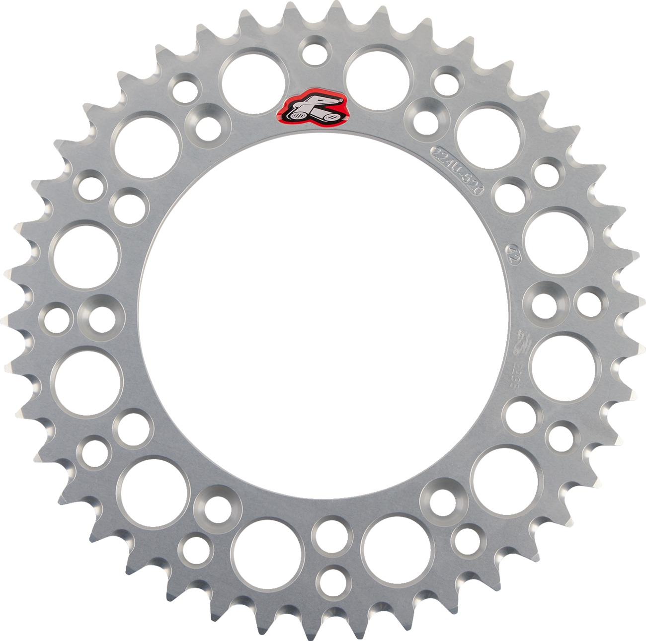 Renthal Ultralight Rear Sprocket Silver 520 Chain 42T For KTM Husqvarna GasGas - Click Image to Close