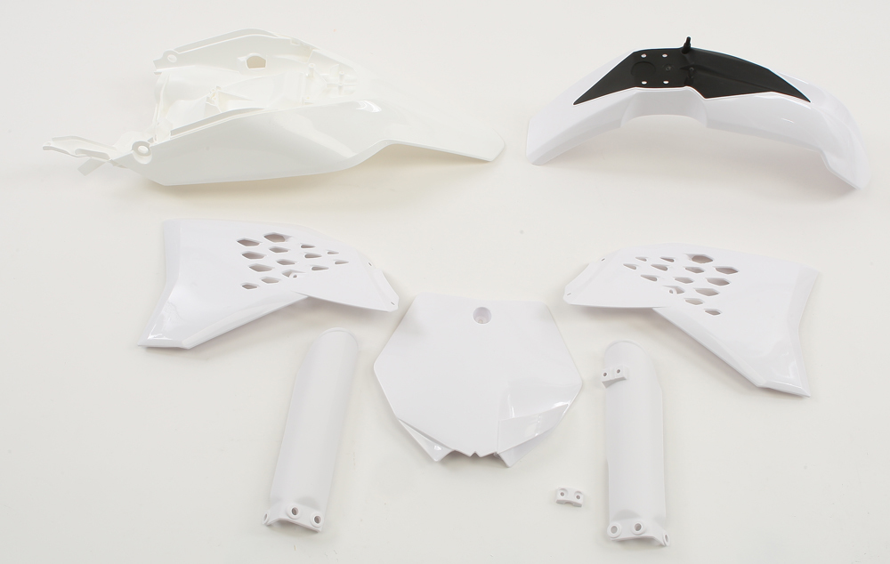 Full Plastic Kit - White - For 12-15 KTM 65 SX SXS - Click Image to Close