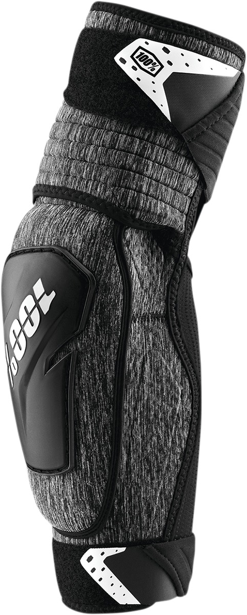 100% Fortis Elbow Guards L/XL Heather Gray Black Unisex - Protective elbow guards for cycling, size L/XL - Click Image to Close