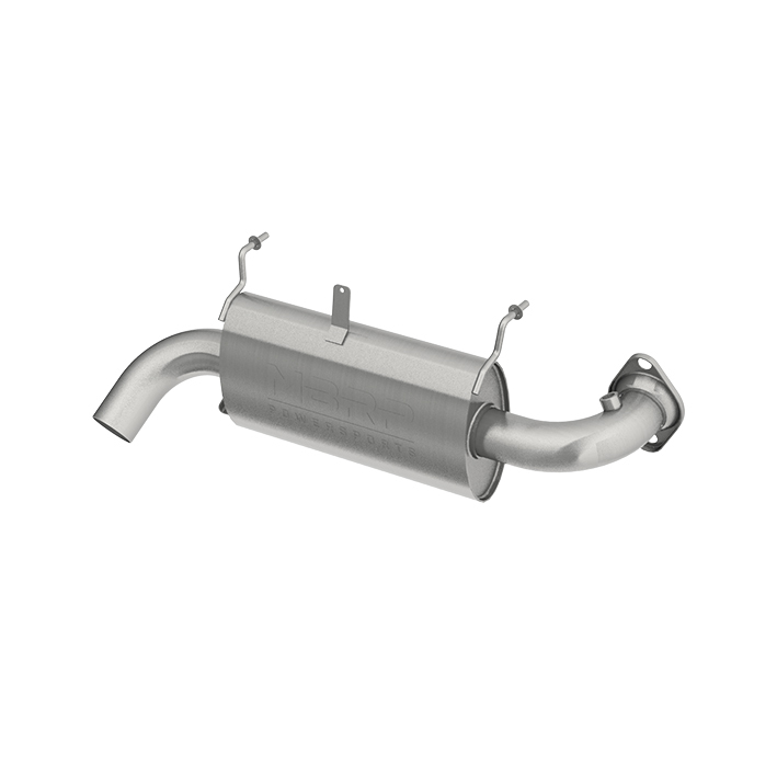 Oval Sport Series Slip On Exhaust Muffler - For 18-21 Polaris RZR XP 1000/ RZR RS1 - Click Image to Close