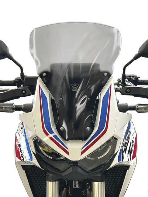 Vstream Windscreen - Mid, Light Tint - For 20-23 Honda CRF1100L Africa Twin - Click Image to Close