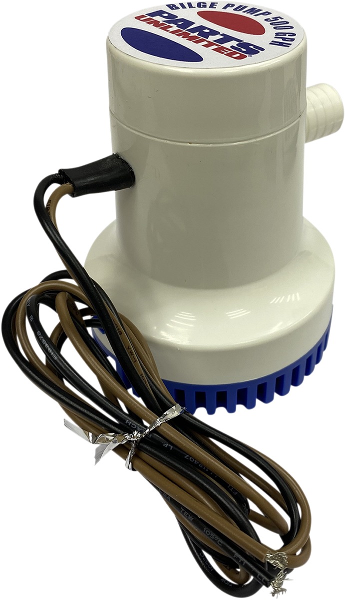 Parts Unlimited Non-Automatic 500 GPH Bilge Pump - 500 GPH non-automatic bilge pump for watercraft - Click Image to Close