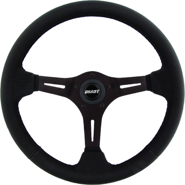 Gripper Series Steering Wheel 13.75" - Black - Click Image to Close