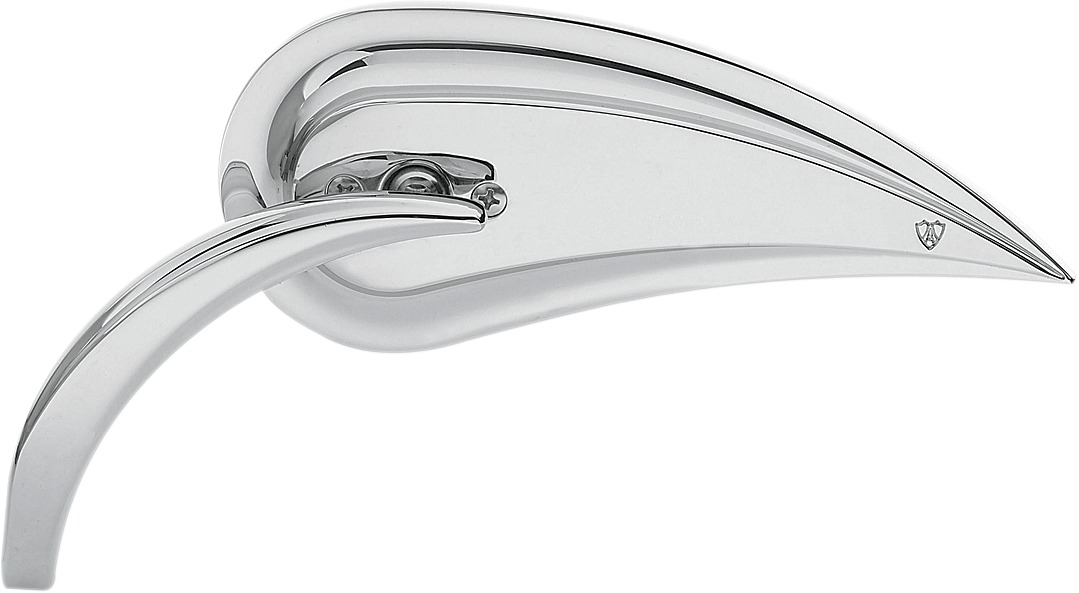 Arlen Ness Rad III Teardrop Mirror Left Chrome 13-090 - Click Image to Close