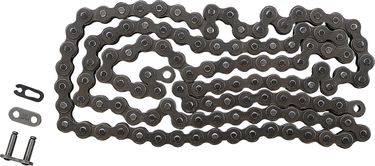 D.I.D 428H-118 Standard Non-O-Ring Drive Chain Natural - Click Image to Close