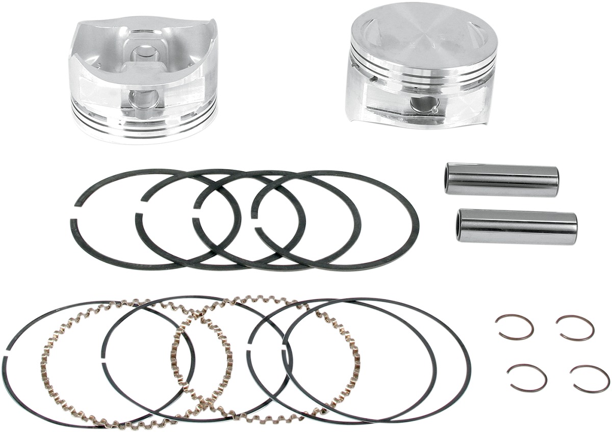 S&S Forged Piston Set 4'' +.010'' for S&S Engines - Click Image to Close