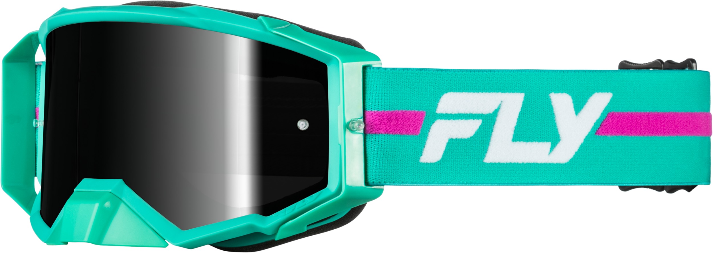 Fly Racing Zone Pro Goggle Teal/Purple Black Mirror/Smoke Lens - Offroad goggles, Teal/Purple, Black Mirror/Smoke lens - Click Image to Close