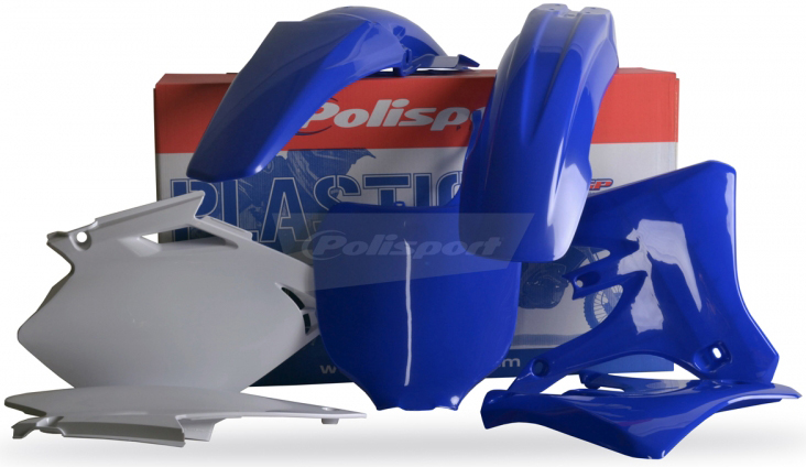 Plastic Kit - Original Blue/White - For 03-05 Yamaha YZ250F YZ450F - Click Image to Close