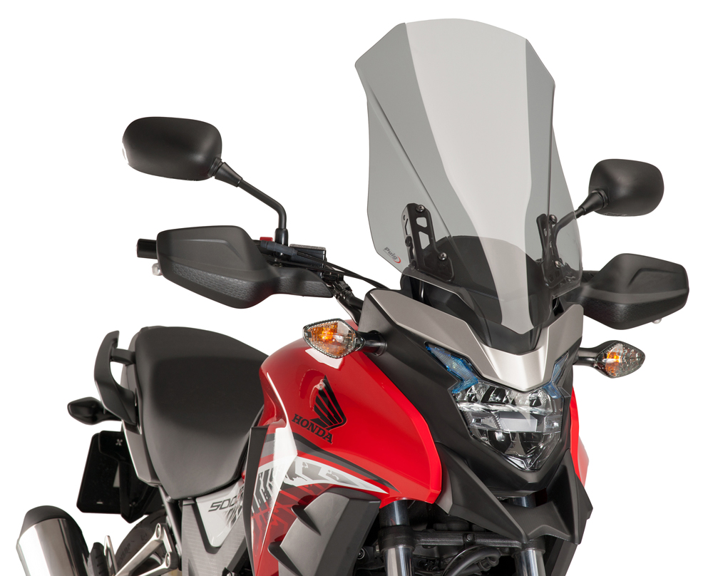 Smoke Touring Windscreen - For 16-17 Honda CB500X - Click Image to Close