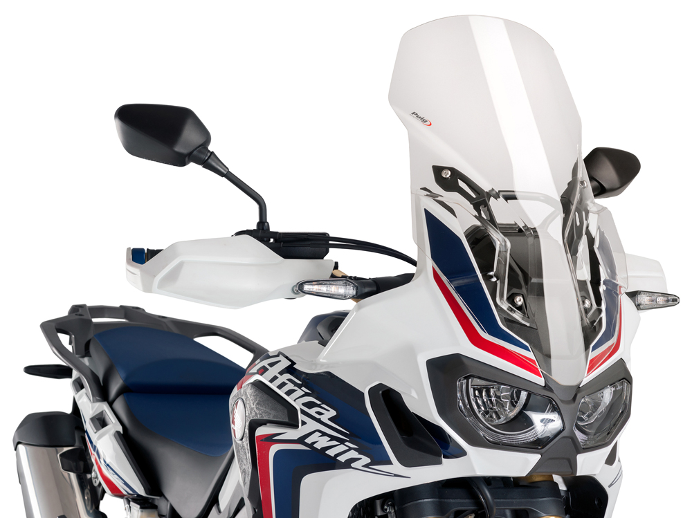 Clear Tall Touring Windscreen - For 16-19 Honda Africa Twin CRF1000L - Click Image to Close