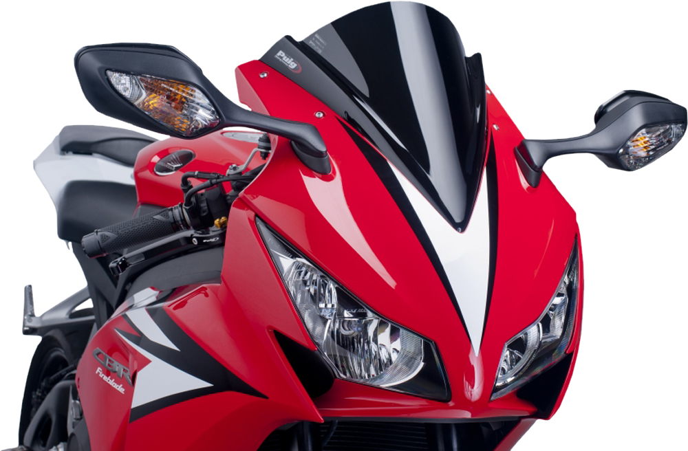 Black Racing Windscreen For CBR1000RR - For 12-16 Honda CBR1000RR - Click Image to Close