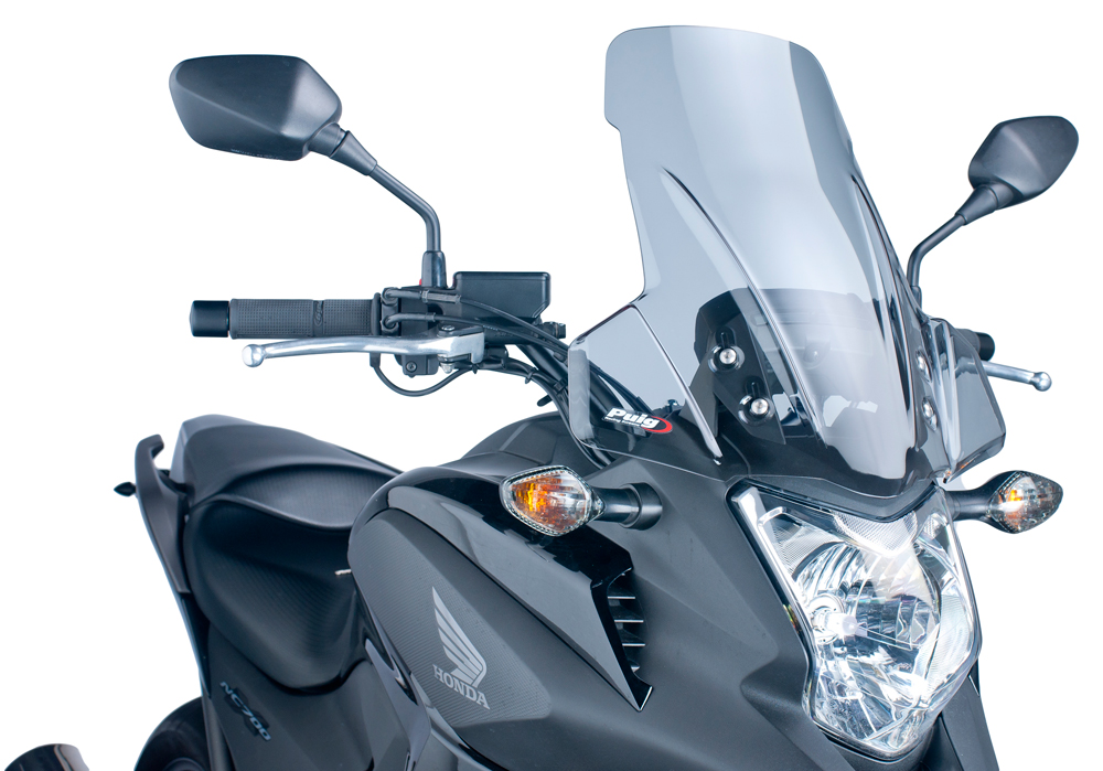 Smoke Touring Windscreen - For 12-15 Honda NC700X - Click Image to Close