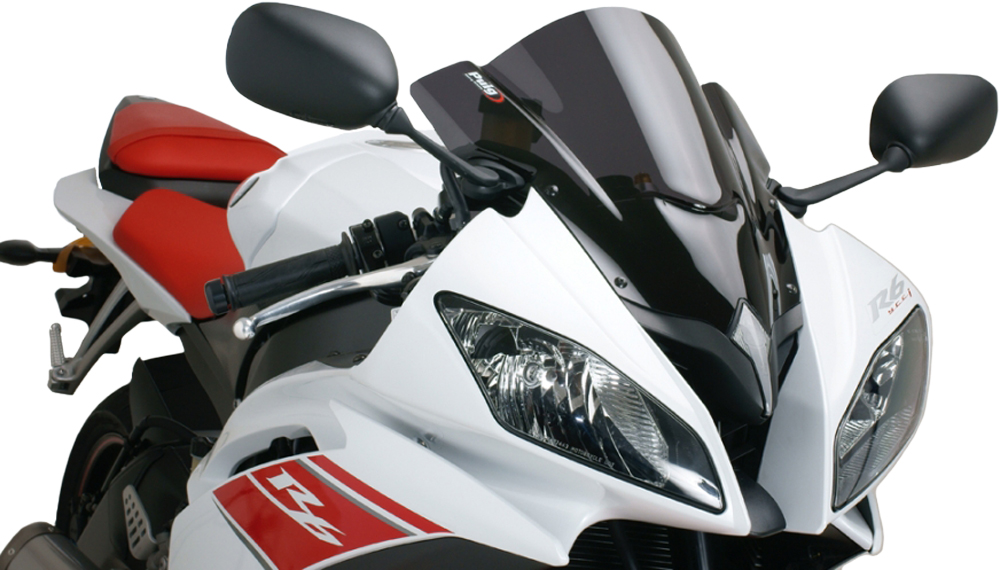Dark Smoke Racing Windscreen - For 08-16 Yamaha R6 - Click Image to Close