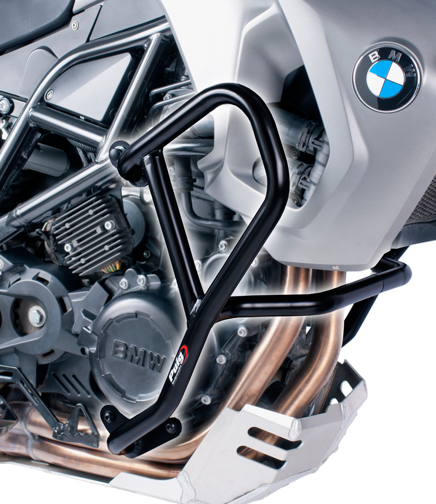 Black Engine Guards - BMW F650/700/800GS - Click Image to Close