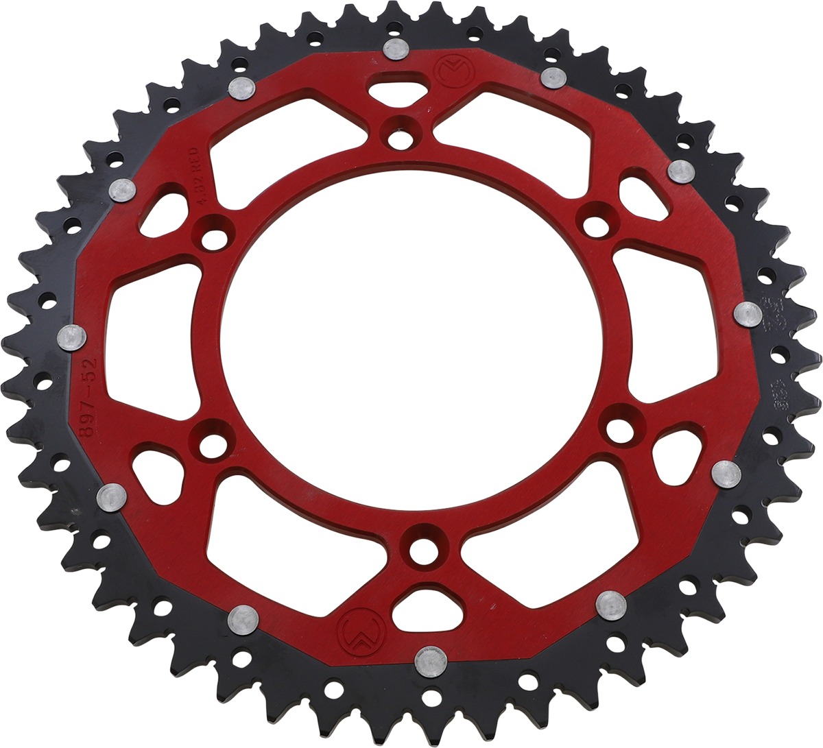 Moose Offroad Dual Rear Sprocket 52T Red For Gas Gas MC 125/250F/450F 2021 - 52 tooth dual rear sprocket For Gas Gas MC 2021 - Click Image to Close