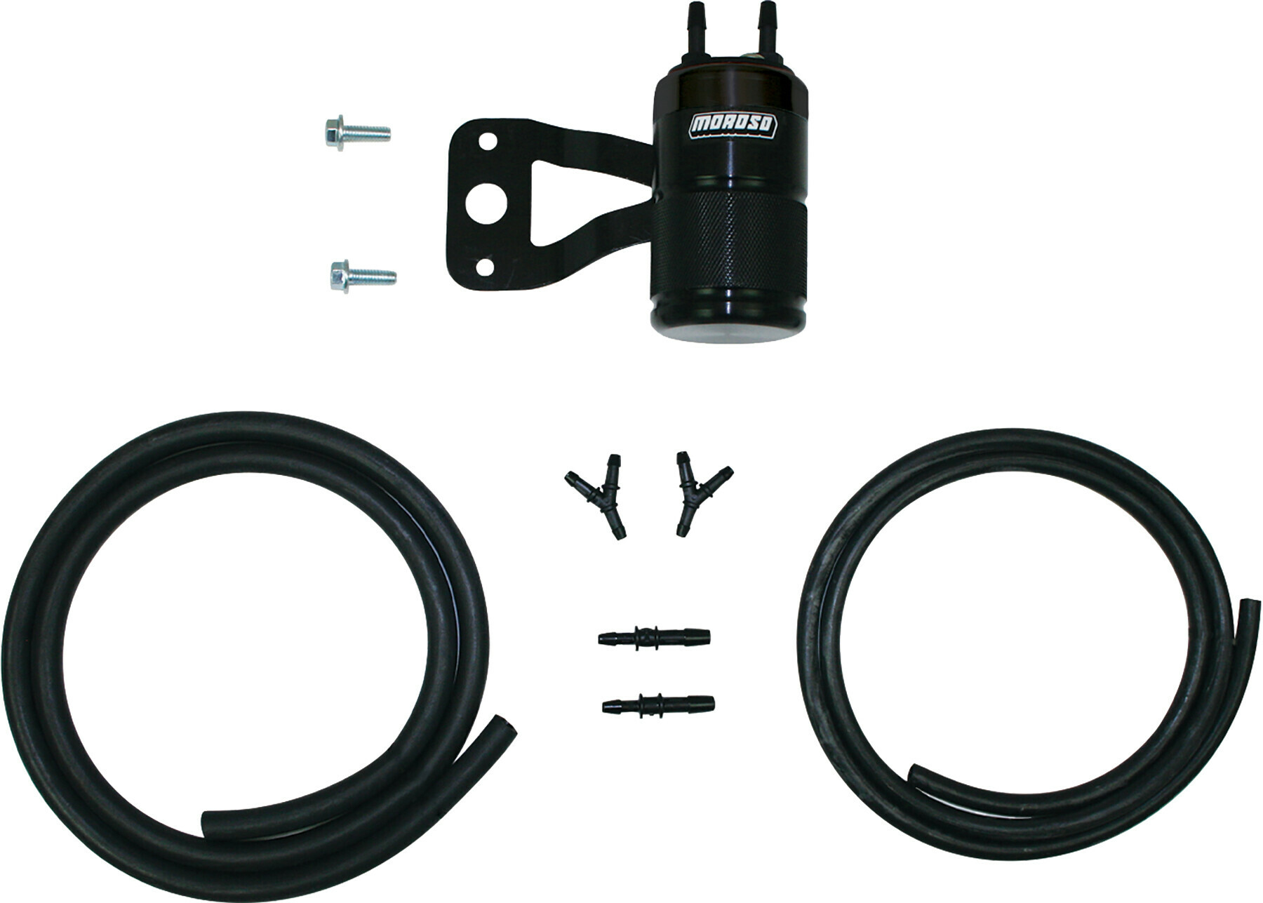Moroso Air Oil Separator Black For H-D Milwaukee 8 Touring Models - Fits H-D Milwaukee 8 Touring with stock air cleaner - Click Image to Close