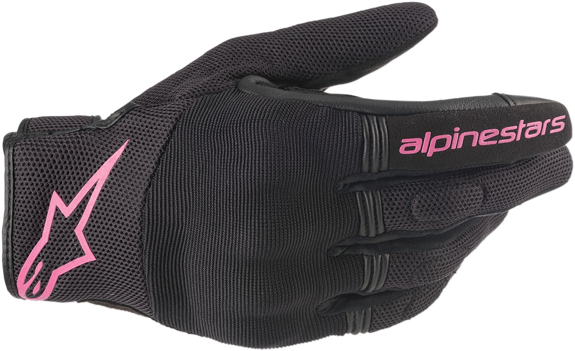 Women's Copper Street Riding Gloves Black/Pink Large - Click Image to Close