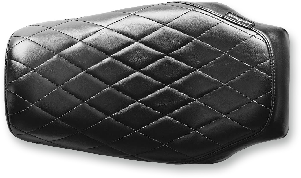 Bare Bones Diamond Vinyl Solo Seat Black Foam - For 96-03 Harley FXDWG - Click Image to Close