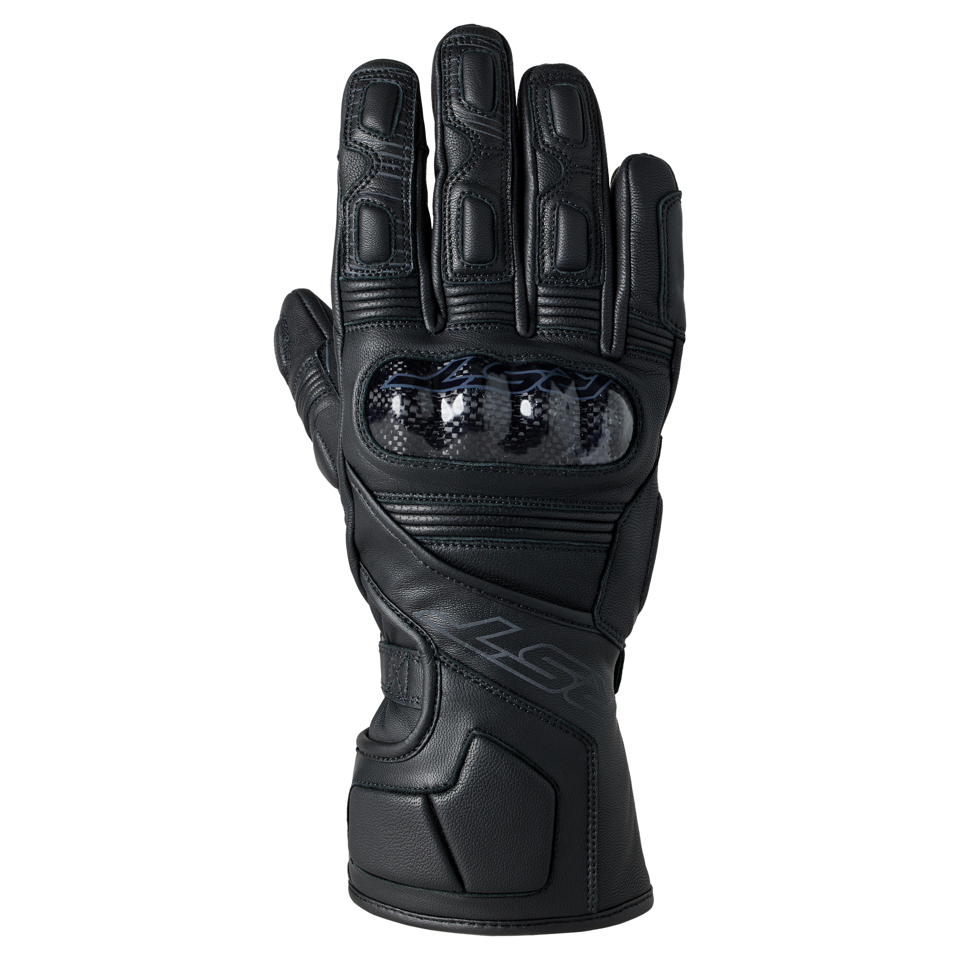 RST Fulcrum CE Waterproof Glove Black/Black Small - Waterproof leather sport glove, size Small, Black - Click Image to Close
