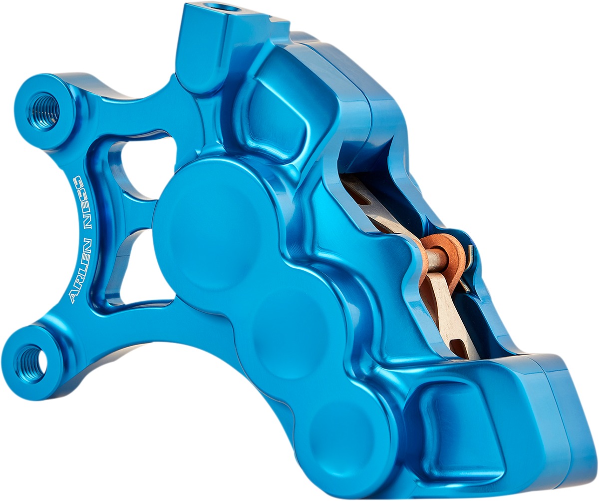 Arlen Ness Left Blue Tech Brake Caliper 6 Piston 14" - Click Image to Close