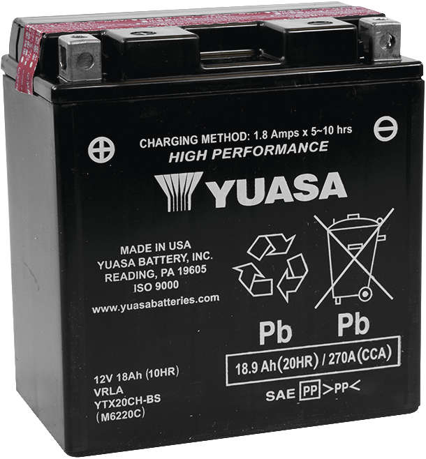 AGM Maintenance Free Battery YTX20CH-BS - Click Image to Close