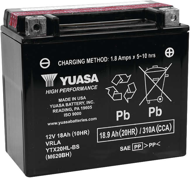 AGM Maintenance Free Battery YTX20HL-BS - Click Image to Close