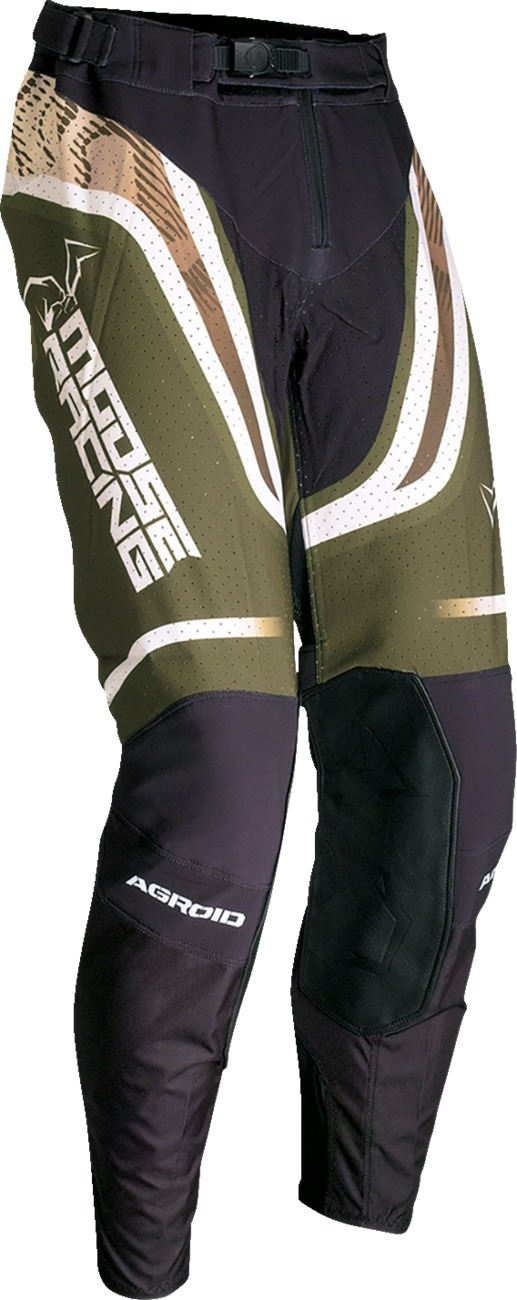 Moose Agroid Offroad Pants Men's 36 Black White Tan Olive - Men's off-road race pants, size 36, Agroid series - Click Image to Close