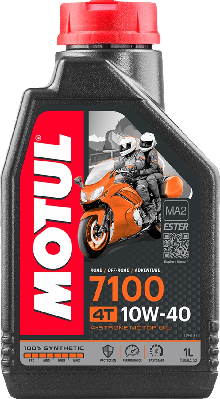 Motul 7100 10W40 4T Synthetic Motorcycle Oil 1 Liter - 1L 10W40 synthetic 4T oil for motorcycles - Click Image to Close
