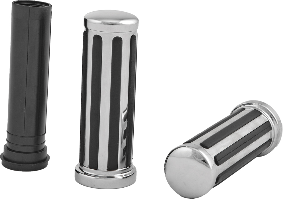 Rail Grips w/Smooth End Caps - For 08-20 Harley-Davidson - Click Image to Close