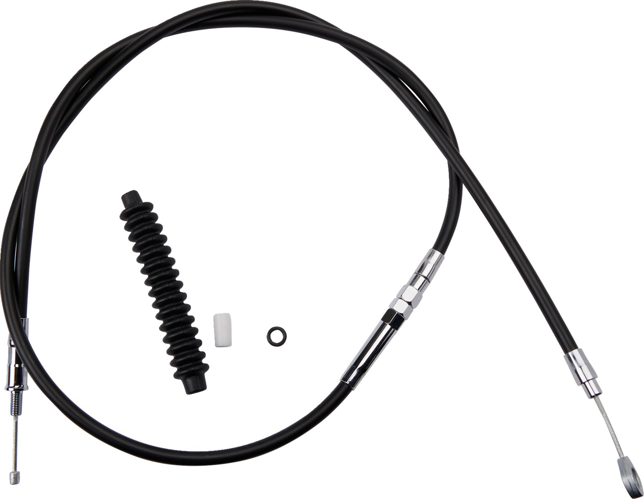 Drag Specialties Black Vinyl Clutch Cable Standard For Harley XLH Models - Clutch cable, standard, black vinyl For Harley XLH - Click Image to Close