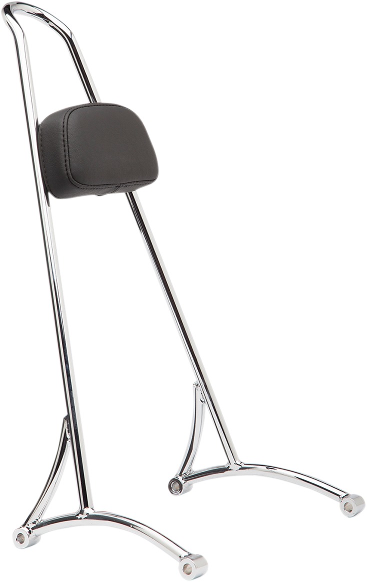 Burly Brand Tall Sissy Bar 20" Chrome - Click Image to Close