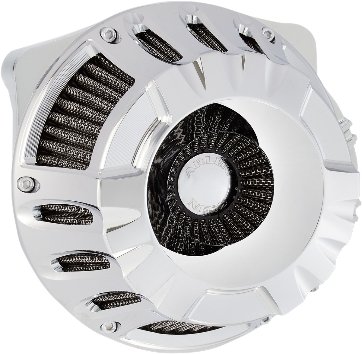 Arlen Ness Inverted Series Air Cleaner Kit Chrome - Click Image to Close
