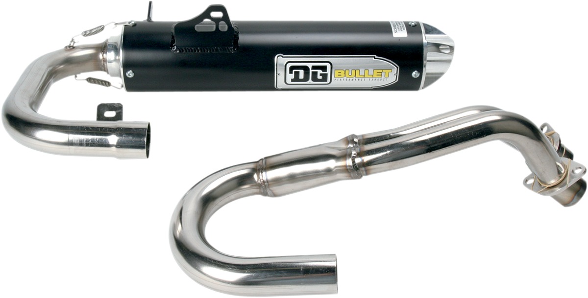 Bullet Full Exhaust w/ Spark Arrestor - For 04-07 Yamaha Rhino 660 - Click Image to Close