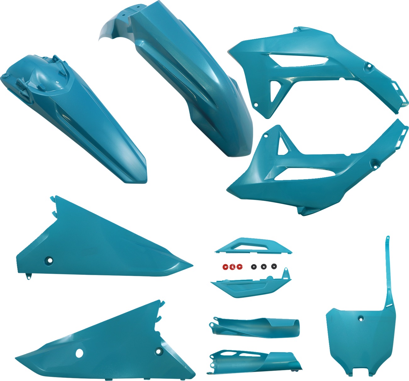 22-24 Honda CRF250R/ 21-24 CRF450R Full Plastic Kit -Teal Metallic - Click Image to Close