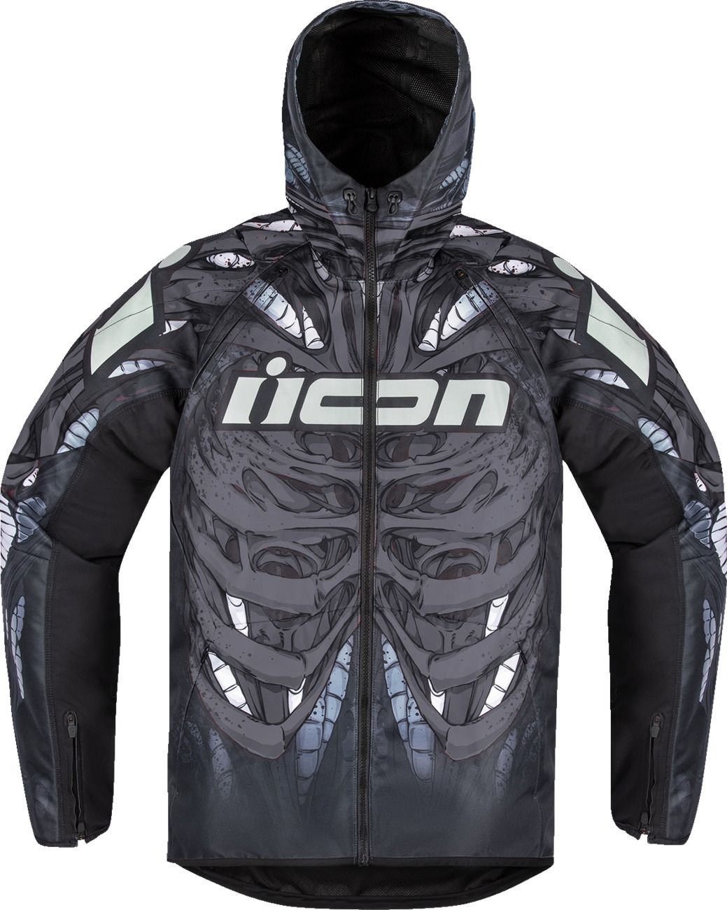 ICON Airform Manik'R Jacket Men's Large Black/Gray - Men's sport riding jacket, size L, Black/Gray - Click Image to Close