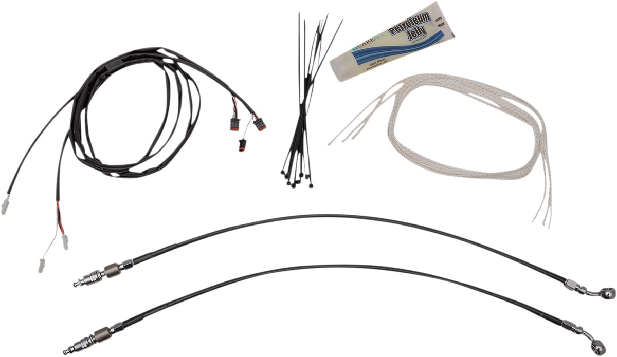 Fat Baggers Inc Control Installation Kit Black For Harley Touring - Handlebar install kit for Harley Touring models - Click Image to Close