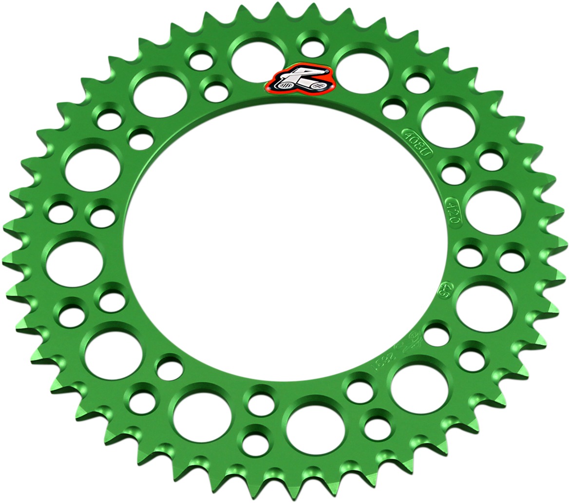 420 46T Sprocket Green - For 00-20 Kawasaki KX65 - Click Image to Close