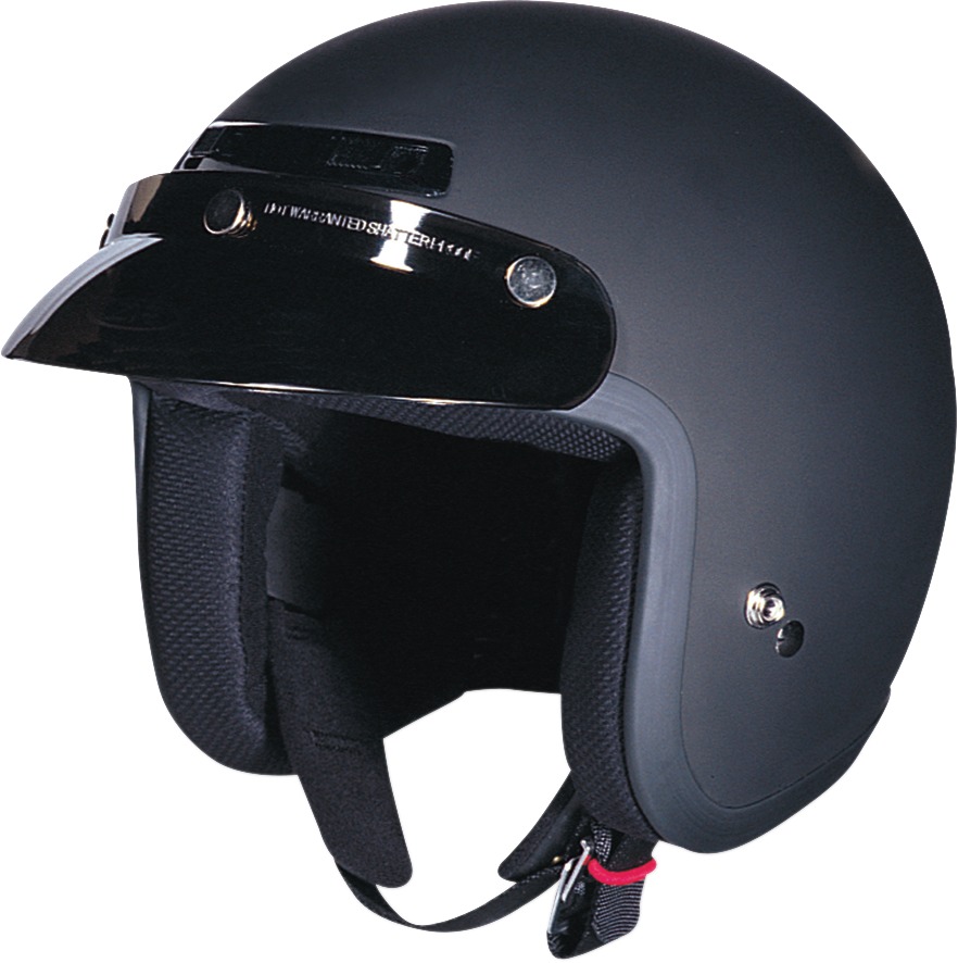 Z1R Jimmy Open Face Helmet 2XL Flat Black Unisex - Open face helmet, 2XL, Flat Black, Unisex - Click Image to Close