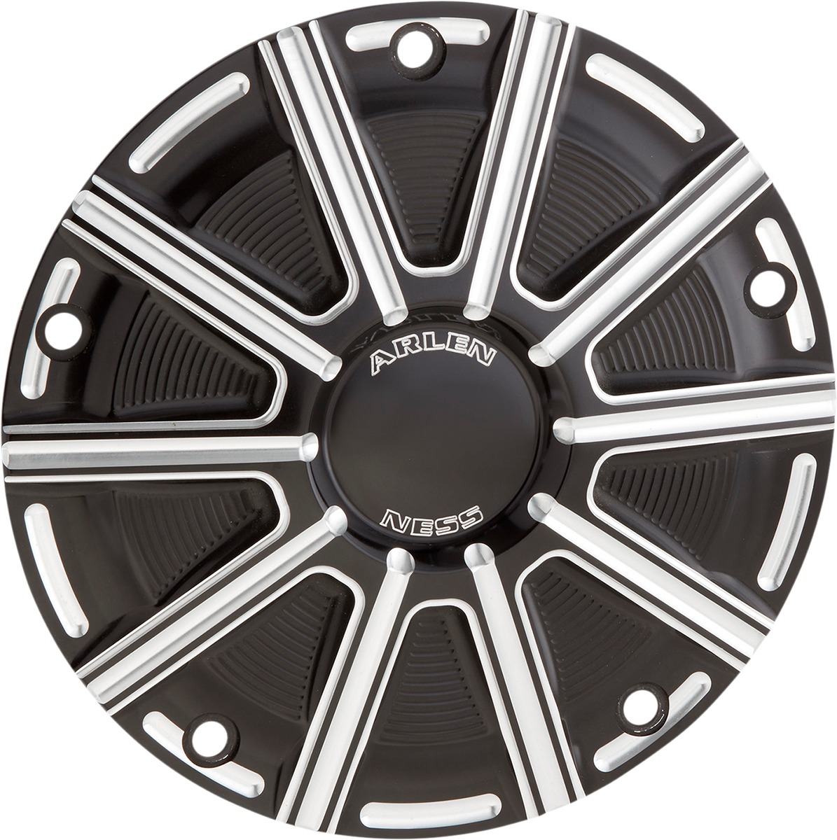 Arlen Ness 10-Gauge Derby Cover Contrast Cut - Click Image to Close