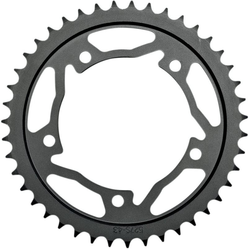 Carbon Steel 530 Rear Sprocket 44T - Black - For 90-06 Kawasaki Ninja ZZR ZRX - Click Image to Close