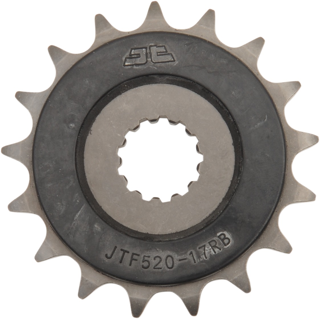 Front Steel Countershaft Sprocket w/ Rubber Damper - 17 Tooth 525 - Click Image to Close