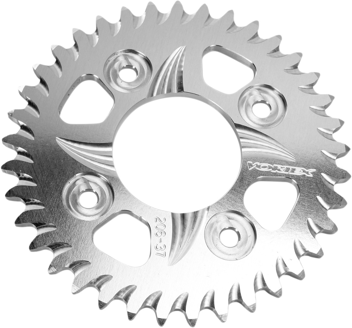 Aluminum 420 37T Drive Sprocket Silver - For Honda Grom Monkey - Click Image to Close