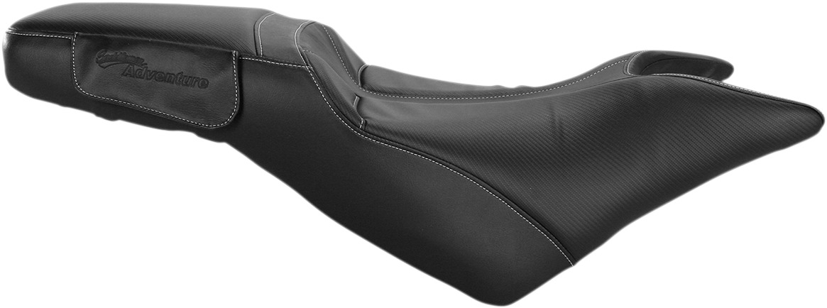 Adventure Tour Stitched Vinyl 2-Up Seat Black Foam - For Triumph Tiger 800 - Click Image to Close