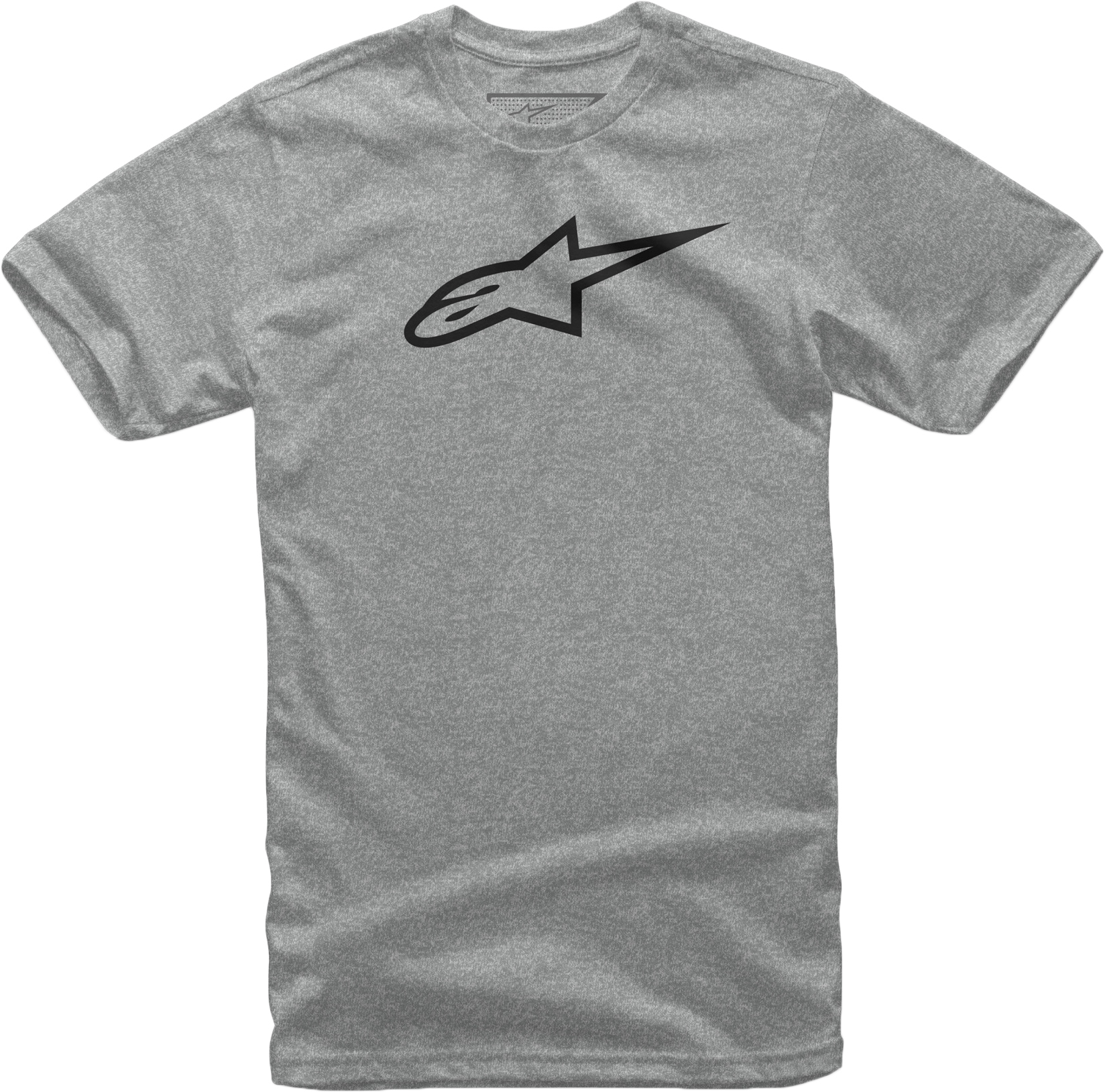 ALPINESTARS Ageless Tee Grey Heather/Black Medium - Universal fit medium-sized tee - Click Image to Close