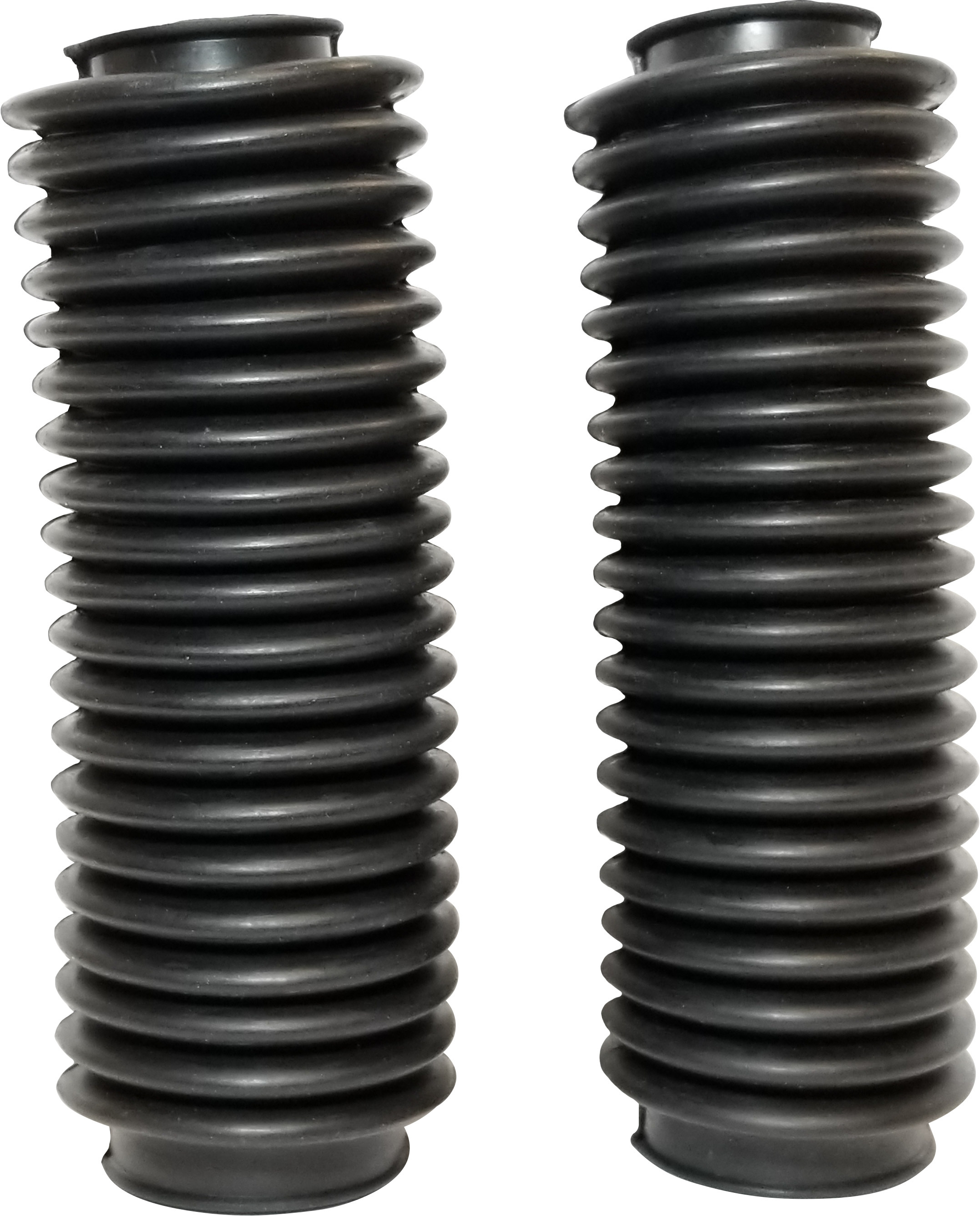 Black Fork Boots - Pair - Replaces Nortons/Triumphs #06-5743 - Click Image to Close