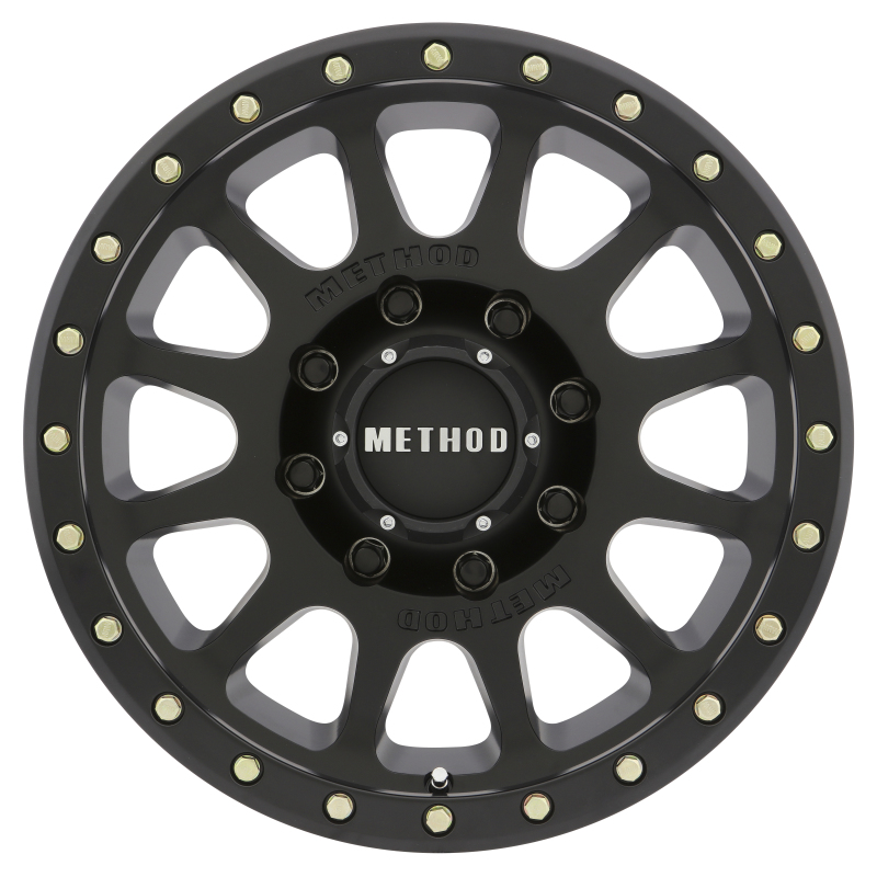 MR305 NV HD 17x8.5 0mm Offset 8x170 130.81mm CB Matte Black Wheel - Click Image to Close