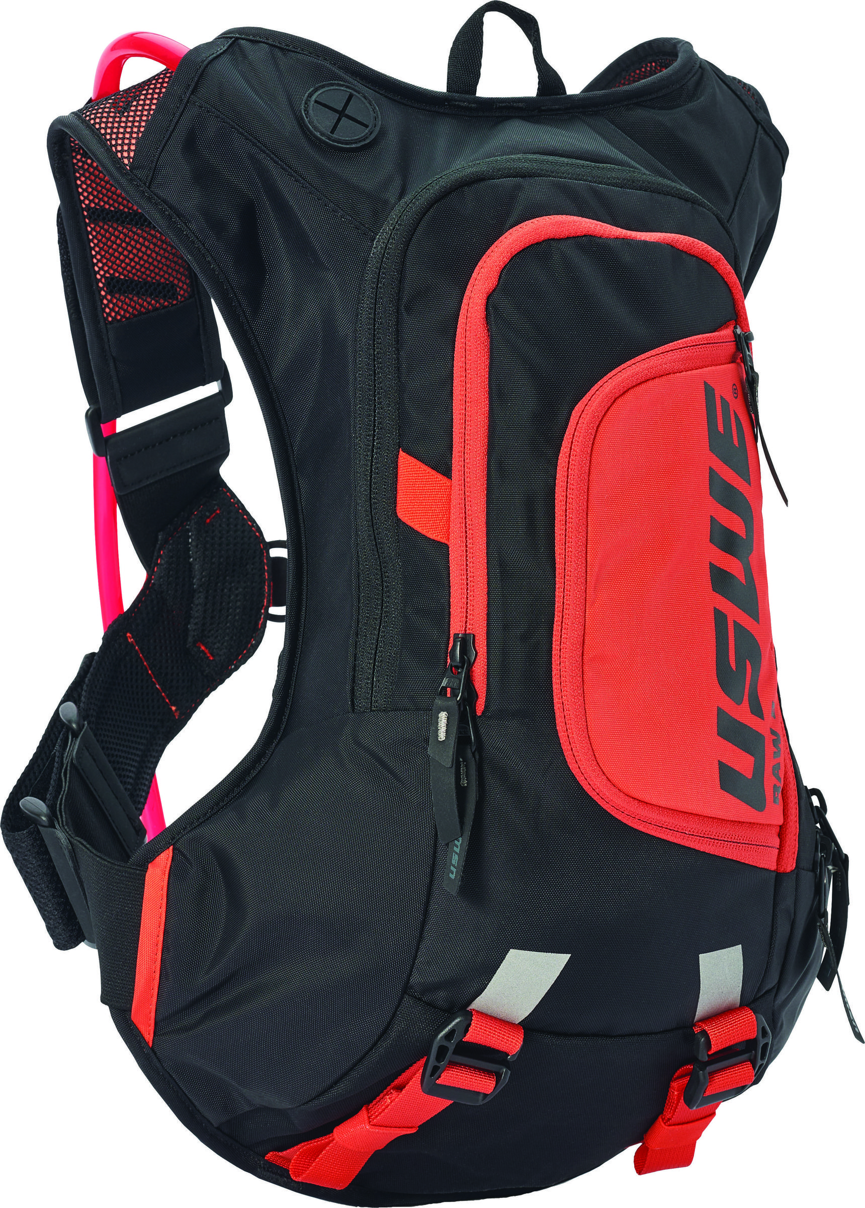 USWE Raw 12 Factory Orange 3.0L Hydration Pack w/ Plug-n-Play Tube - Click Image to Close