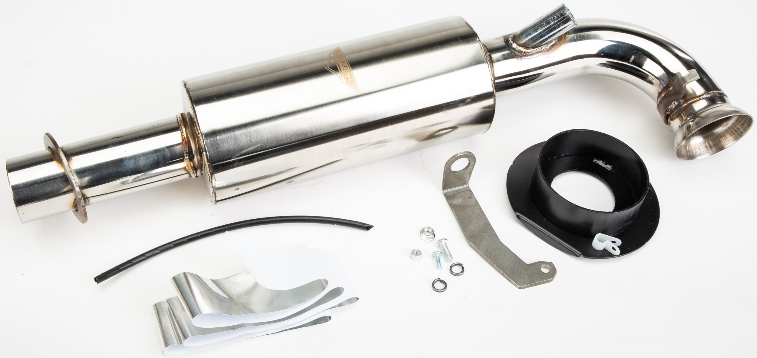 Straightline Stainless Muffler Ski-Doo 850 E-TEC 2017-2019 - Lightweight muffler for Ski-Doo 850 E-TEC 2017-2019 - Click Image to Close