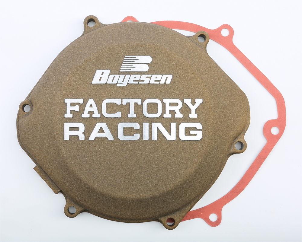 Factory Racing Clutch Cover Magnesium - For 87-01 Honda CR250/500R - Click Image to Close