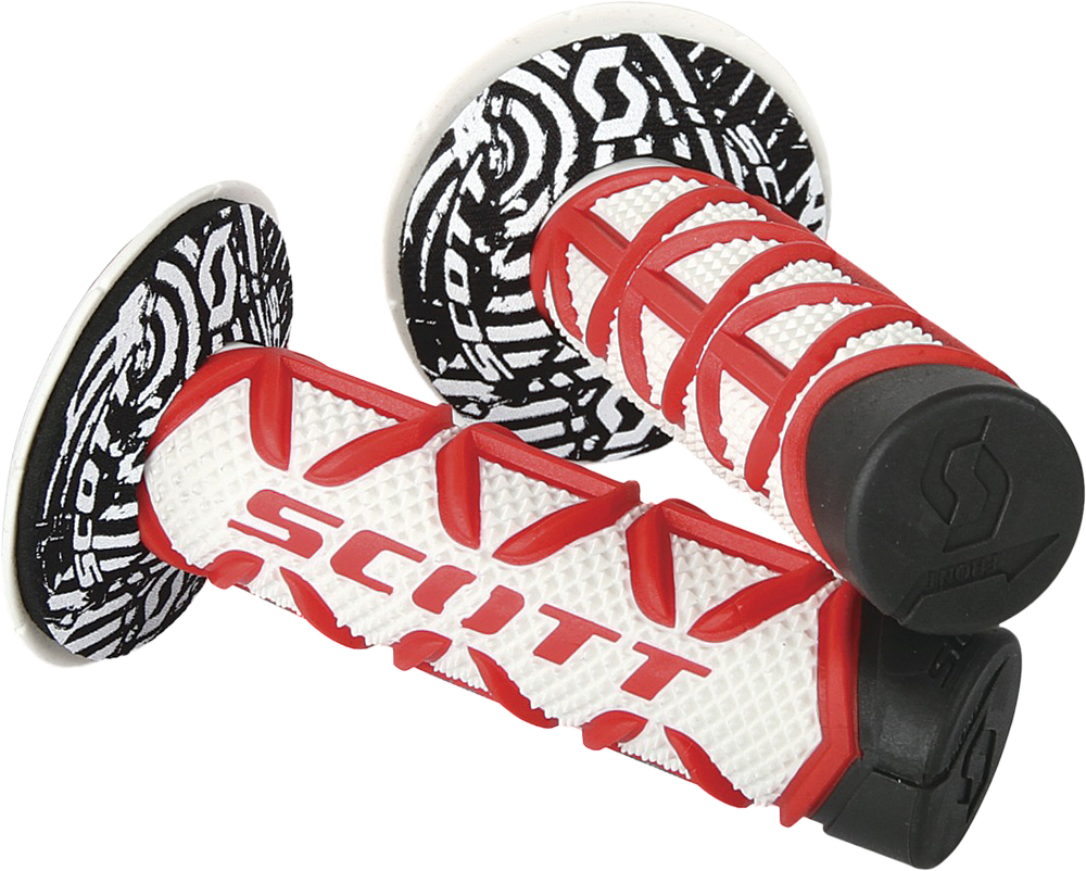 Diamond MX Grips Red/White 7/8" - Click Image to Close